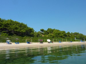 Seaside villa with private sandy beach Halkidiki